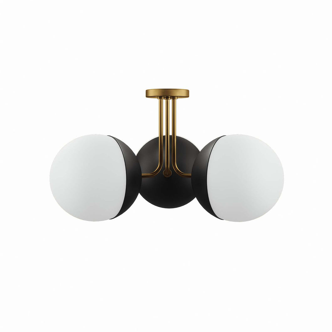 Stellar 3-Light Semi-Flush Ceiling Light by Modway