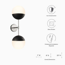 Load image into Gallery viewer, Stellar 2-Light Wall Sconce by Modway
