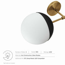 Load image into Gallery viewer, Stellar 2-Light Wall Sconce by Modway
