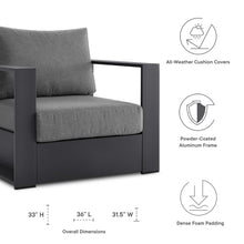 Load image into Gallery viewer, Tahoe Outdoor Patio Powder-Coated Aluminum Armchair by Modway

