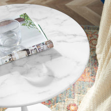 Load image into Gallery viewer, Lippa 20&quot; Round Faux Marble Side Table by Modway
