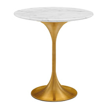 Load image into Gallery viewer, Lippa 20" Round Faux Marble Side Table by Modway
