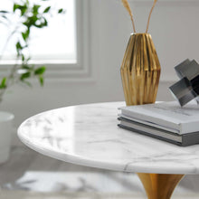 Load image into Gallery viewer, Lippa 20" Round Faux Marble Side Table by Modway
