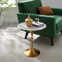 Load image into Gallery viewer, Lippa 20" Round Terrazzo Side Table by Modway
