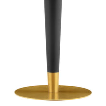 Load image into Gallery viewer, Zinque 40" Round Terrazzo Dining Table in Gold Whi
