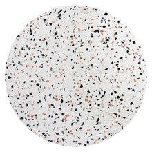 Load image into Gallery viewer, Zinque 40" Round Terrazzo Dining Table in Gold Whi
