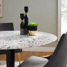 Load image into Gallery viewer, Zinque 47" Round Terrazzo Dining Table
