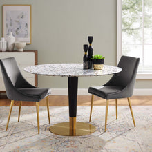 Load image into Gallery viewer, Zinque 47" Round Terrazzo Dining Table
