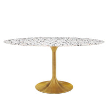 Load image into Gallery viewer, Lippa 60" Oval Terrazzo Dining Table by Modway
