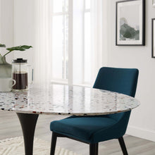 Load image into Gallery viewer, Lippa 60" Oval Terrazzo Dining Table by Modway
