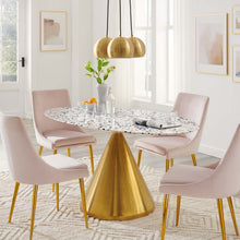 Load image into Gallery viewer, Tupelo 60" Oval Terrazzo Dining Table by Modway
