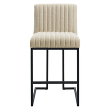 Load image into Gallery viewer, Indulge Channel Tufted Fabric Counter Stools Set of 2 by Modway

