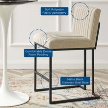 Load image into Gallery viewer, Indulge Channel Tufted Fabric Counter Stools Set of 2 by Modway
