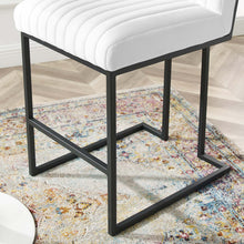 Load image into Gallery viewer, Indulge Channel Tufted Fabric Counter Stools Set of 2 by Modway
