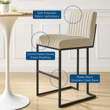 Load image into Gallery viewer, Indulge Channel Tufted Fabric Bar Stools by Modway
