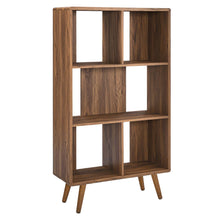 Load image into Gallery viewer, Transmit 5 Shelf Wood Grain Bookcase by Modway
