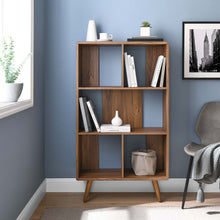 Load image into Gallery viewer, Transmit 5 Shelf Wood Grain Bookcase by Modway
