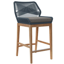 Load image into Gallery viewer, Wellspring Outdoor Patio Teak Wood Bar Stool by Modway
