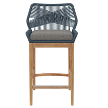 Load image into Gallery viewer, Wellspring Outdoor Patio Teak Wood Bar Stool by Modway
