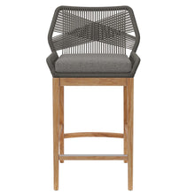 Load image into Gallery viewer, Wellspring Outdoor Patio Teak Wood Bar Stool by Modway
