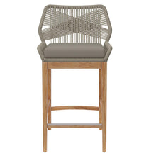 Load image into Gallery viewer, Wellspring Outdoor Patio Teak Wood Bar Stool by Modway
