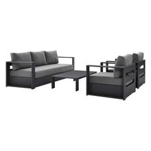 Load image into Gallery viewer, Tahoe 4-Piece Outdoor Patio Powder-Coated Aluminum Set by Modway
