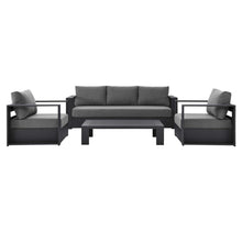 Load image into Gallery viewer, Tahoe 4-Piece Outdoor Patio Powder-Coated Aluminum Set by Modway
