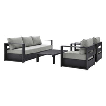 Load image into Gallery viewer, Tahoe 4-Piece Outdoor Patio Powder-Coated Aluminum Set by Modway
