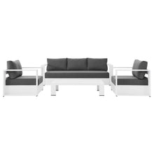 Load image into Gallery viewer, Tahoe 4-Piece Outdoor Patio Powder-Coated Aluminum Set by Modway
