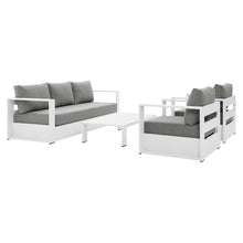 Load image into Gallery viewer, Tahoe 4-Piece Outdoor Patio Powder-Coated Aluminum Set by Modway
