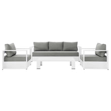 Load image into Gallery viewer, Tahoe 4-Piece Outdoor Patio Powder-Coated Aluminum Set by Modway
