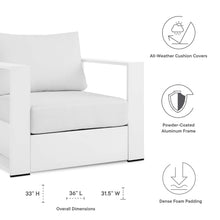 Load image into Gallery viewer, Tahoe 2-Piece Outdoor Patio Powder-Coated Aluminum Armchair Set by Modway
