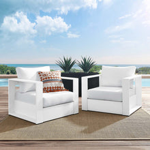 Load image into Gallery viewer, Tahoe 2-Piece Outdoor Patio Powder-Coated Aluminum Armchair Set by Modway
