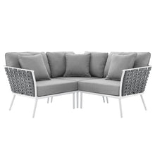 Load image into Gallery viewer, Stance Outdoor Patio Aluminum Small Sectional Sofa by Modway
