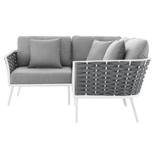 Load image into Gallery viewer, Stance Outdoor Patio Aluminum Small Sectional Sofa by Modway
