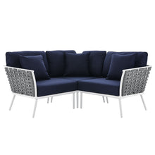 Load image into Gallery viewer, Stance Outdoor Patio Aluminum Small Sectional Sofa by Modway
