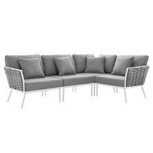 Load image into Gallery viewer, Stance Outdoor Patio Aluminum Large Sectional Sofa by Modway

