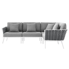 Load image into Gallery viewer, Stance Outdoor Patio Aluminum Large Sectional Sofa by Modway
