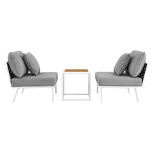 Load image into Gallery viewer, Stance 3 Piece Outdoor Patio Aluminum Set by Modway
