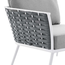 Load image into Gallery viewer, Stance 4 Piece Outdoor Patio Aluminum Sectional Sofa Set by Modway

