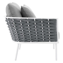 Load image into Gallery viewer, Stance 4 Piece Outdoor Patio Aluminum Sectional Sofa Set by Modway
