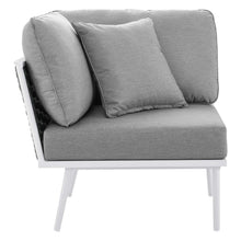Load image into Gallery viewer, Stance 4 Piece Outdoor Patio Aluminum Sectional Sofa Set by Modway
