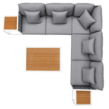 Load image into Gallery viewer, Stance 8 Piece Outdoor Patio Aluminum Sectional Sofa Set by Modway
