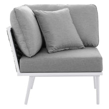 Load image into Gallery viewer, Stance 8 Piece Outdoor Patio Aluminum Sectional Sofa Set by Modway
