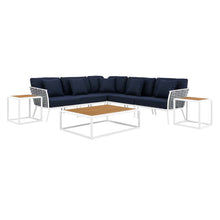 Load image into Gallery viewer, Stance 8 Piece Outdoor Patio Aluminum Sectional Sofa Set by Modway

