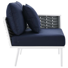 Load image into Gallery viewer, Stance 8 Piece Outdoor Patio Aluminum Sectional Sofa Set by Modway
