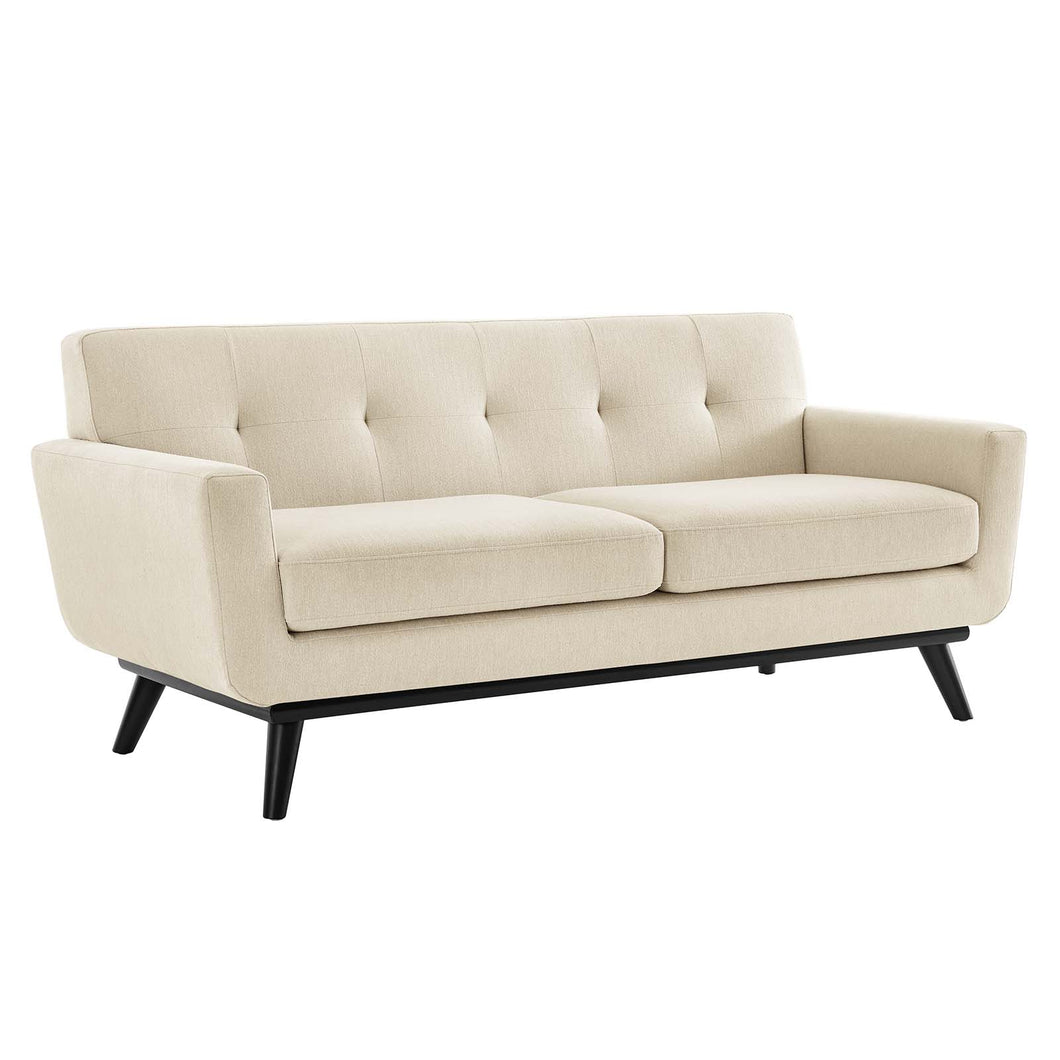 Engage Herringbone Fabric Loveseat by Modway