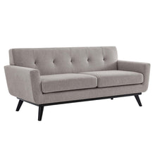 Load image into Gallery viewer, Engage Herringbone Fabric Loveseat by Modway
