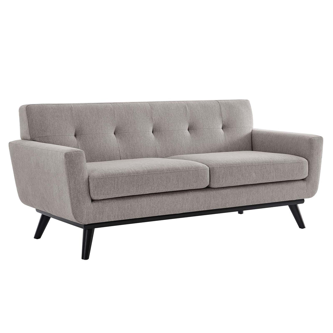 Engage Herringbone Fabric Loveseat by Modway