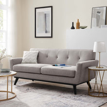 Load image into Gallery viewer, Engage Herringbone Fabric Loveseat by Modway
